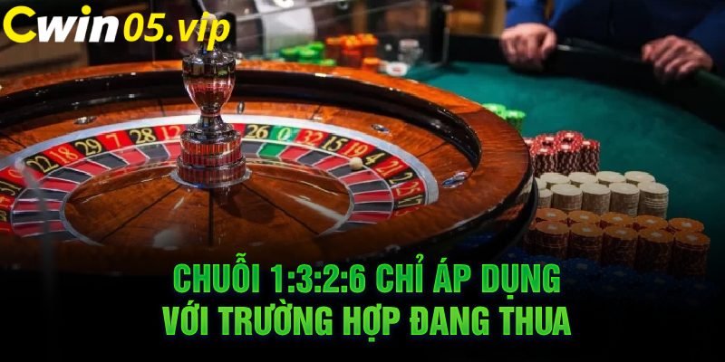 Chuỗi 1:3:2:6 chỉ áp dụng với trường hợp đang thua