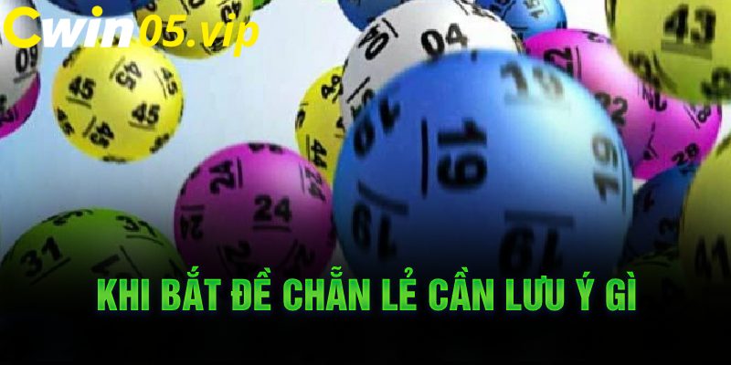 Khi bắt đề chẵn lẻ cần lưu ý gì